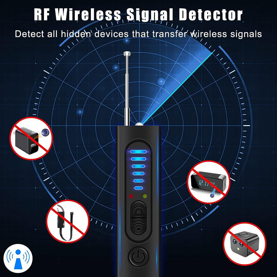 Wireless Signal Detector Hotel Surveillance Camera Anti-peeping Detector Anti-peeping Eavesdropping Intelligent Detector