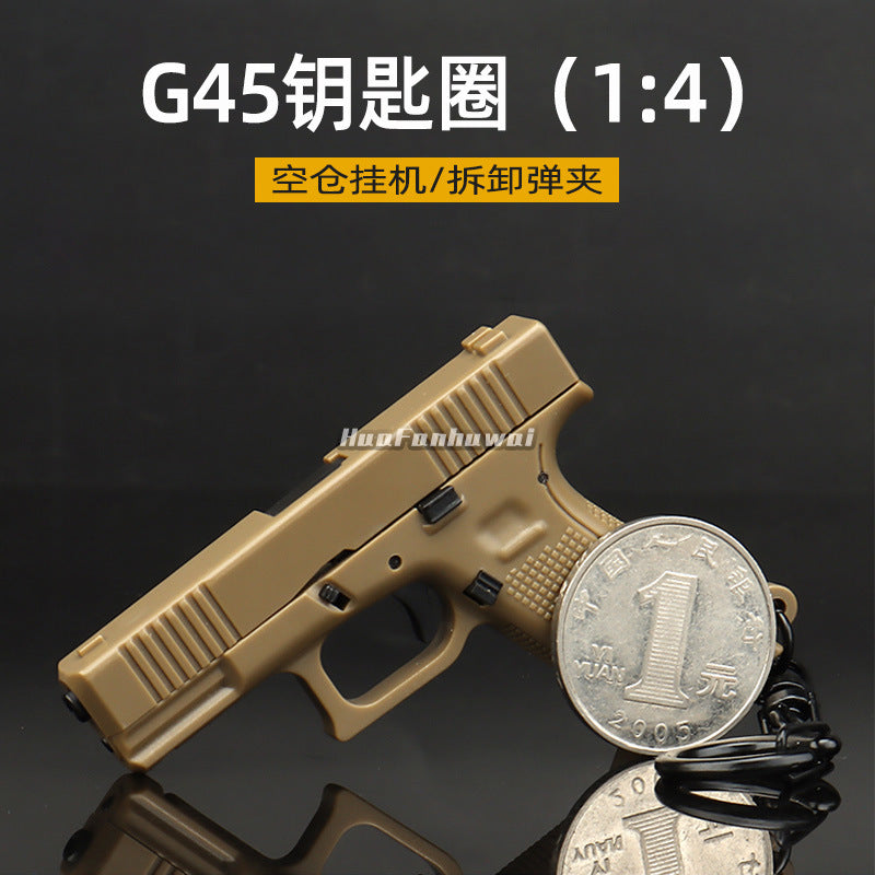 Glock G45 Key Ring Detachable Empty Warehouse Hanger Backpack Ornaments Model Key Chain Pendant